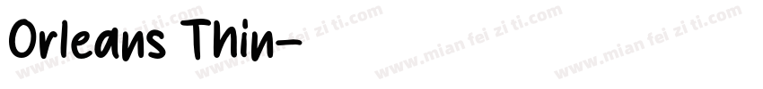 Orleans Thin字体转换